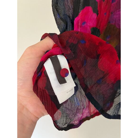 Paige Silk Floral Blouse, Size S - Picture 4 of 8